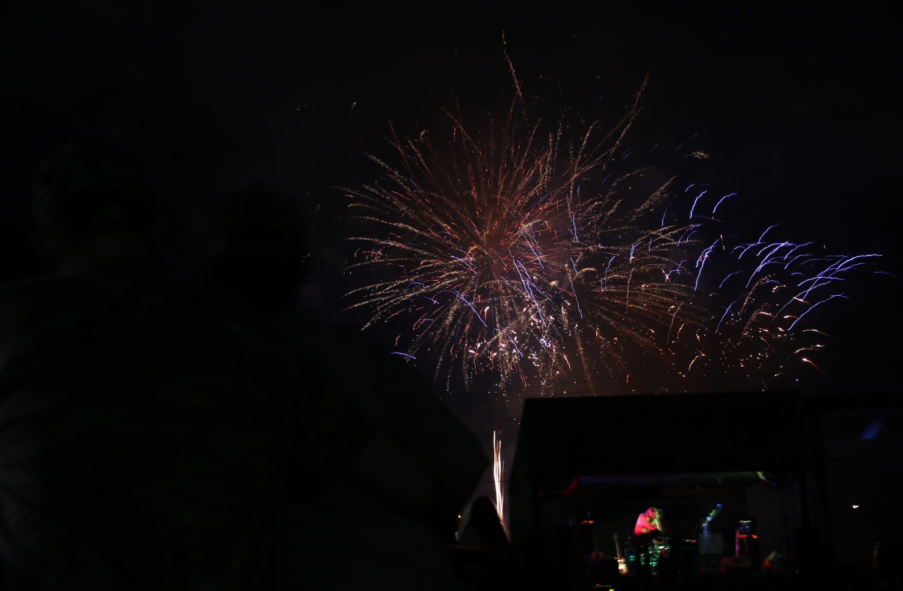 Watching the fireworks